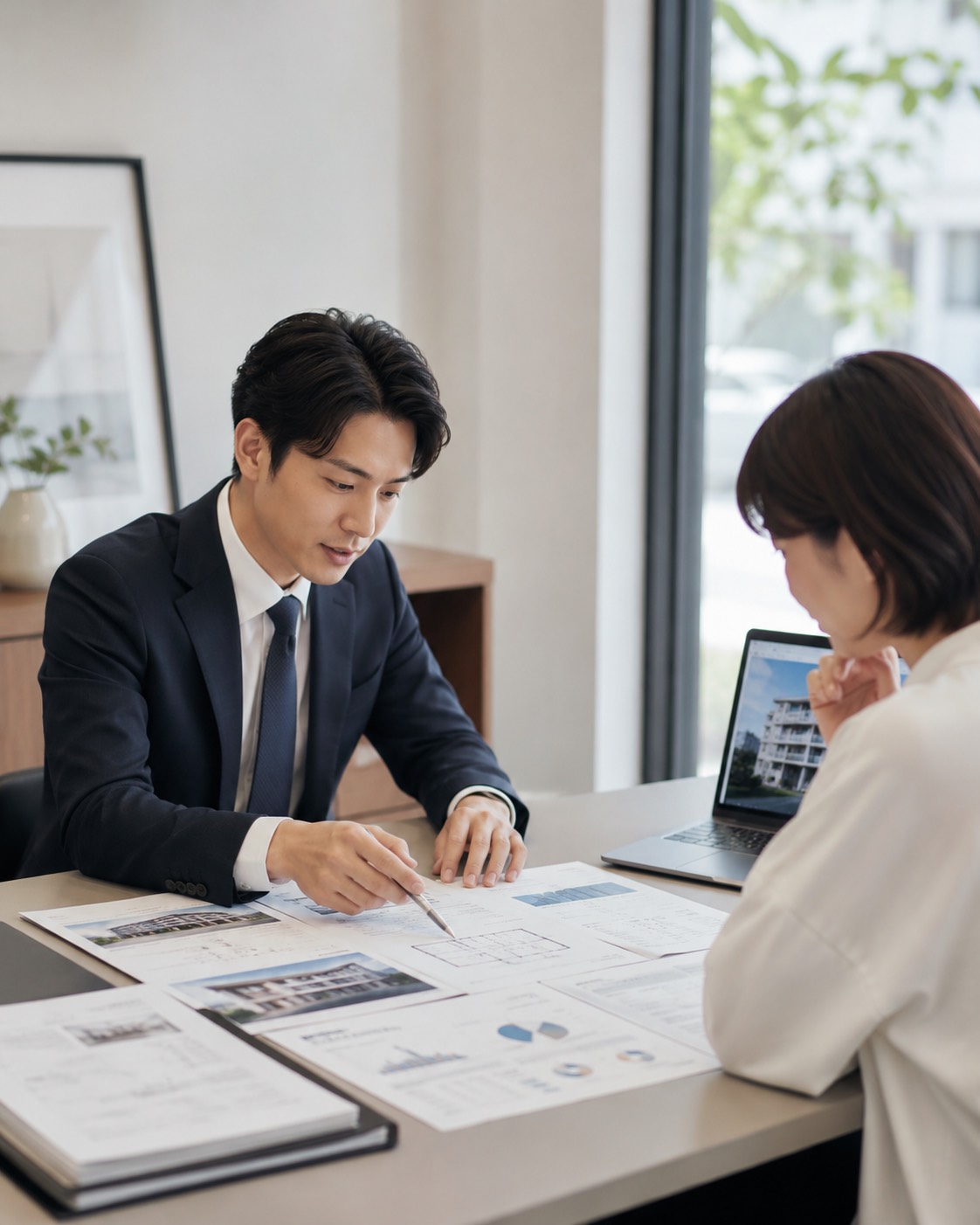 価格と条件を整理する相談風景