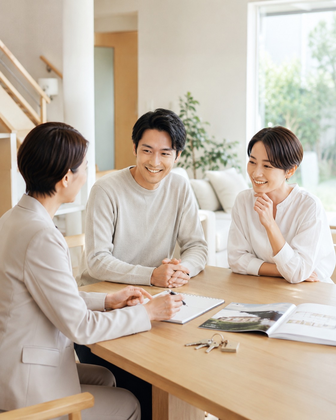 引渡しと生活面まで相談する家族面談風景